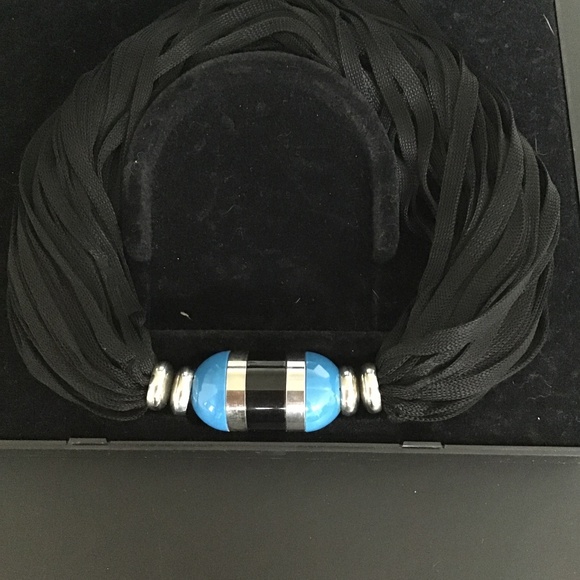 YSL Rive Gauche signature perfumed jewel necklace with original YSL box - Picture 6 of 13